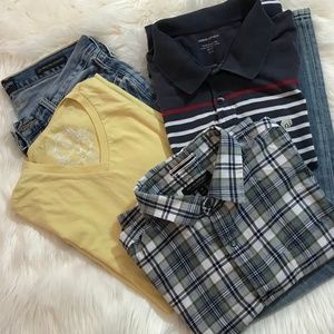 Banana Republic Men's Slim Fit Sz M Plaid Shirt